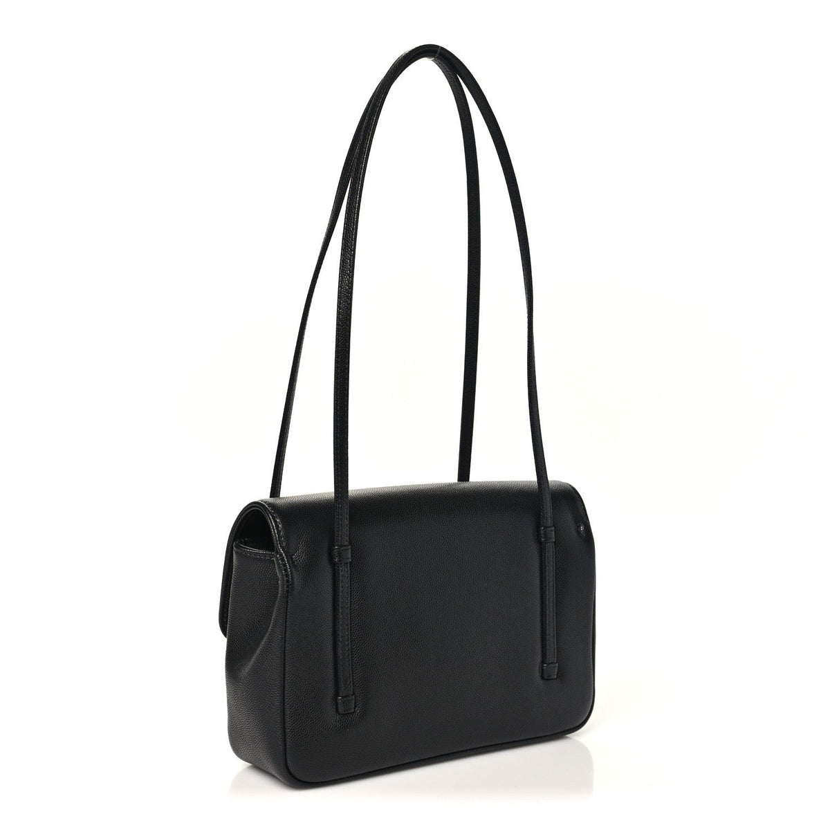 Shiny Caviar Preppy Coco Small Flap Black