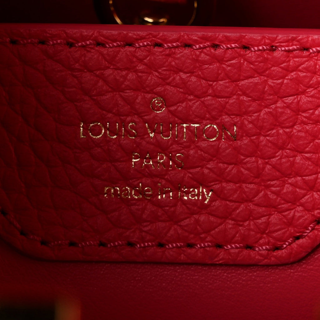 Taurillon Capucines MM Black Rose Berlingot