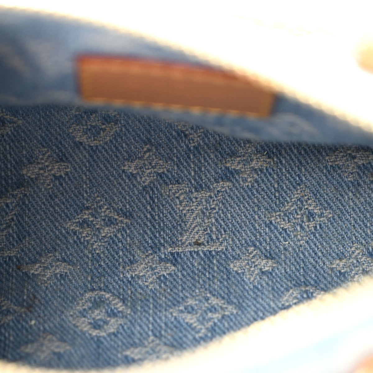 Monogram Denim Nano Speedy Sky Blue