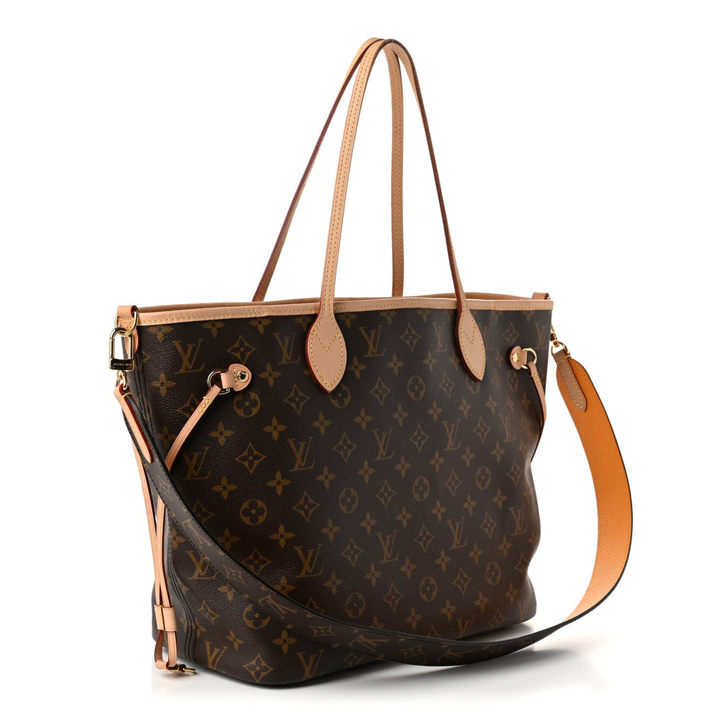 Monogram Inside Out Neverfull Bandouliere MM Jaune Safran