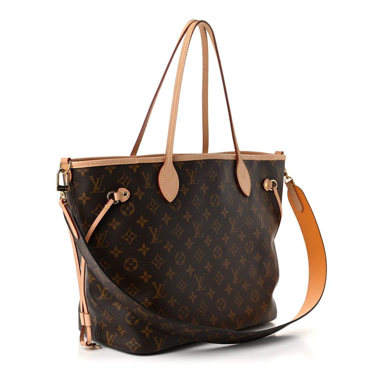 Monogram Inside Out Neverfull Bandouliere MM Jaune Safran