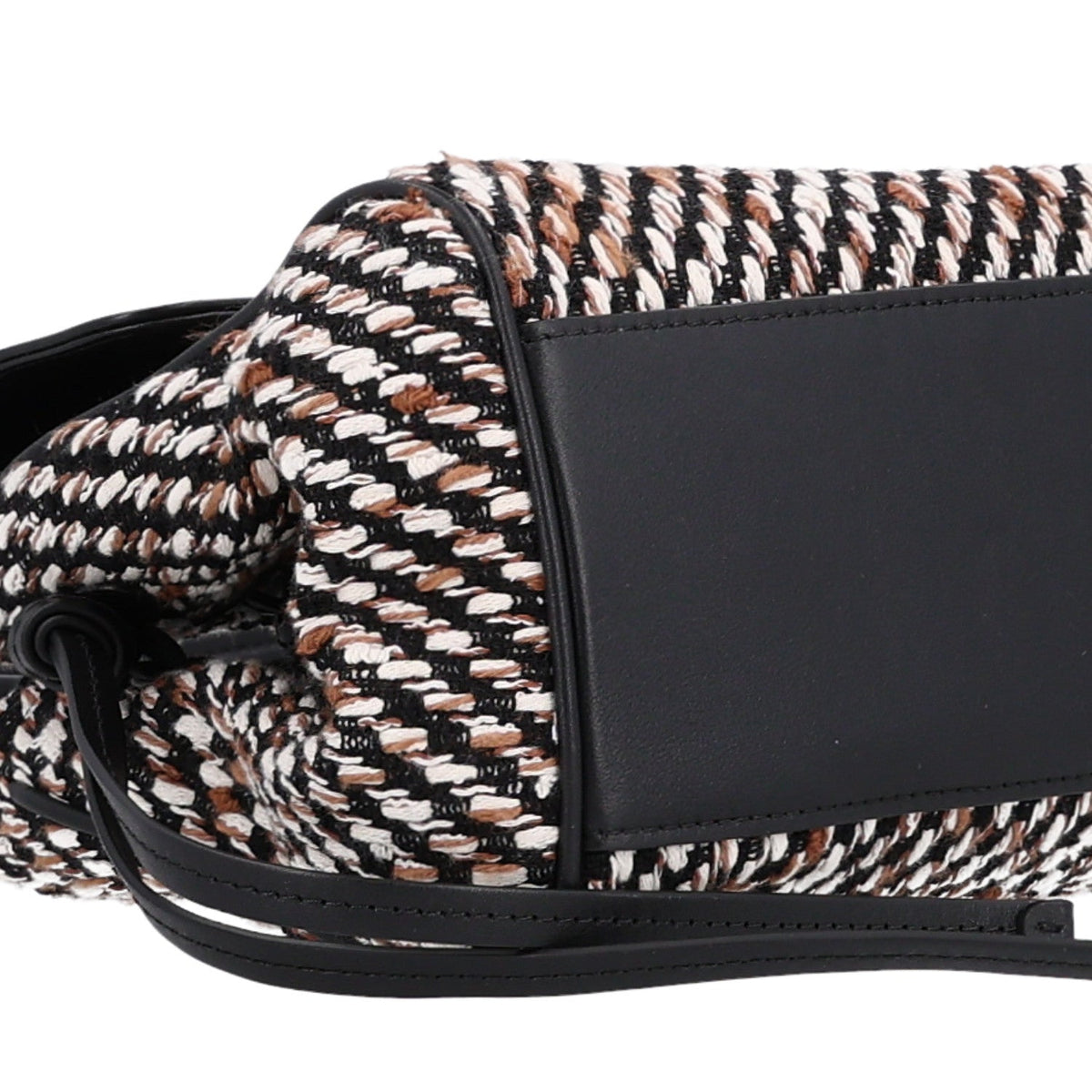 Tweed Calfskin Urban Essentials Small Shopping Bag Black Multicolor