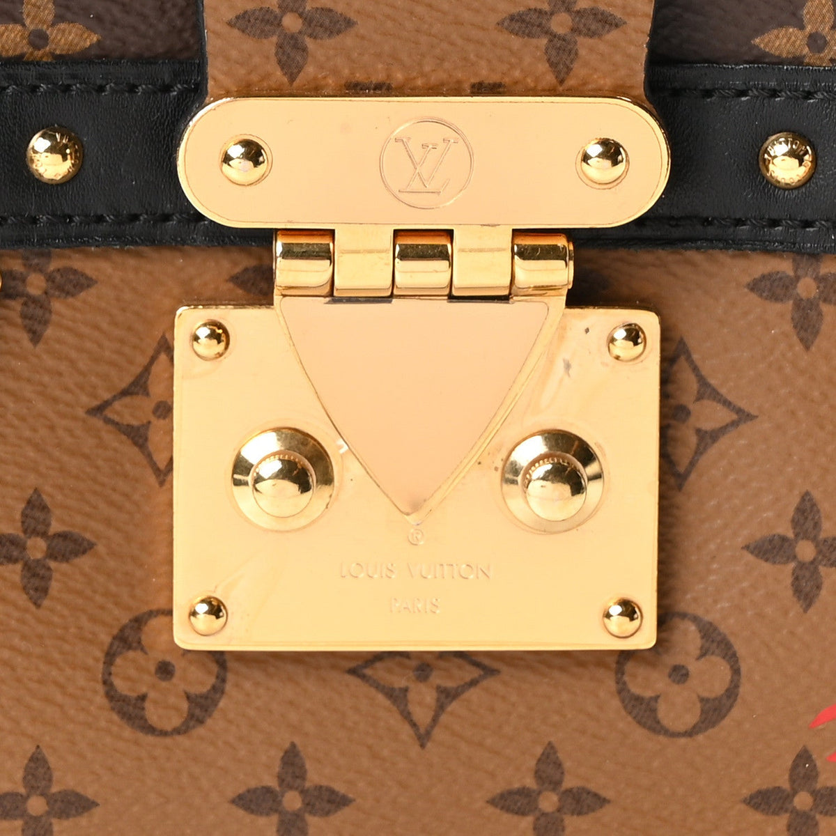 Reverse Monogram Trunk Clutch