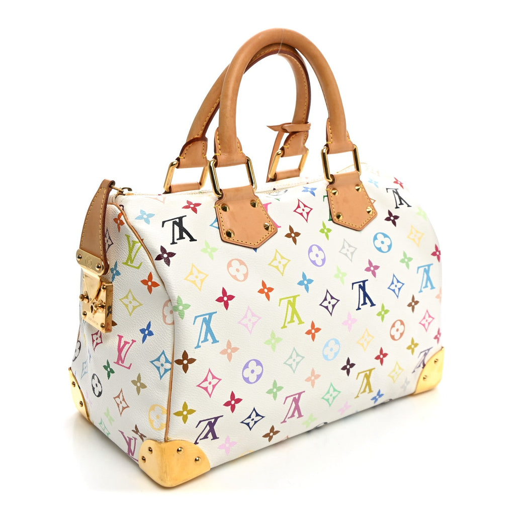 Monogram Multicolor Speedy 30 White