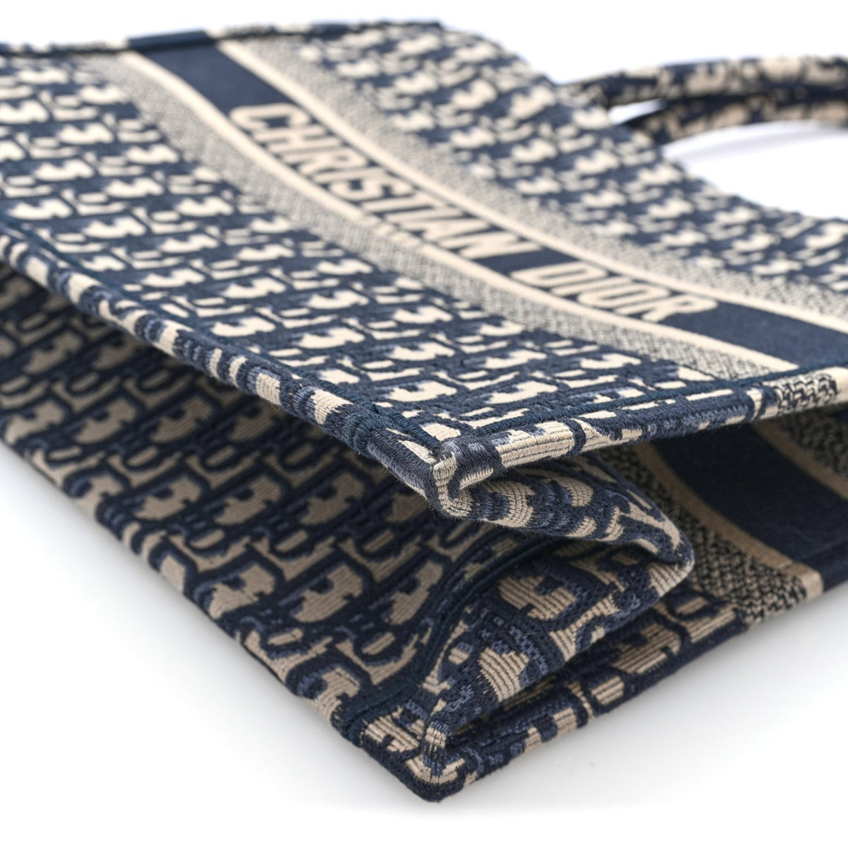 Oblique Medium Book Tote Blue Multicolor