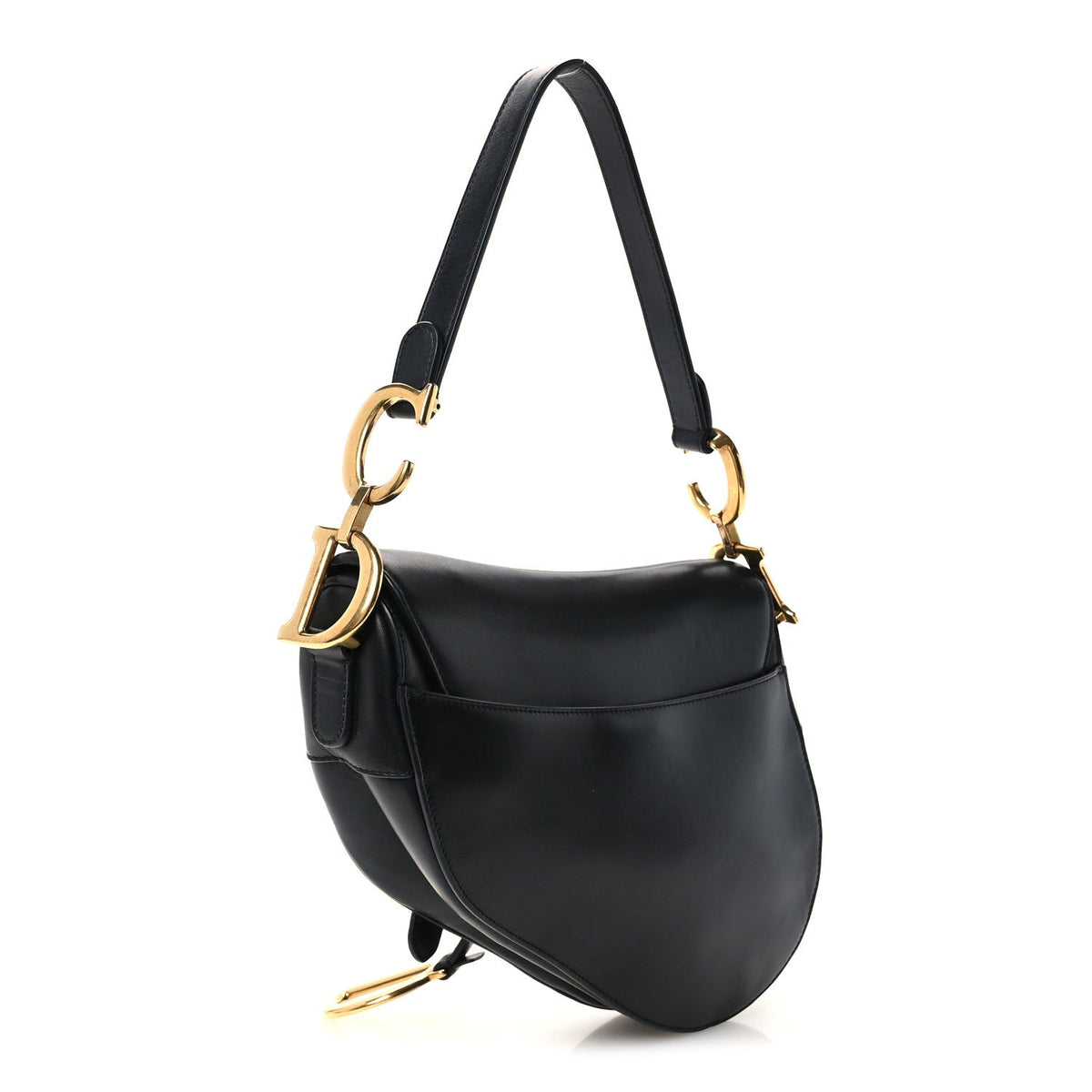 Calfskin Saddle Bag Black