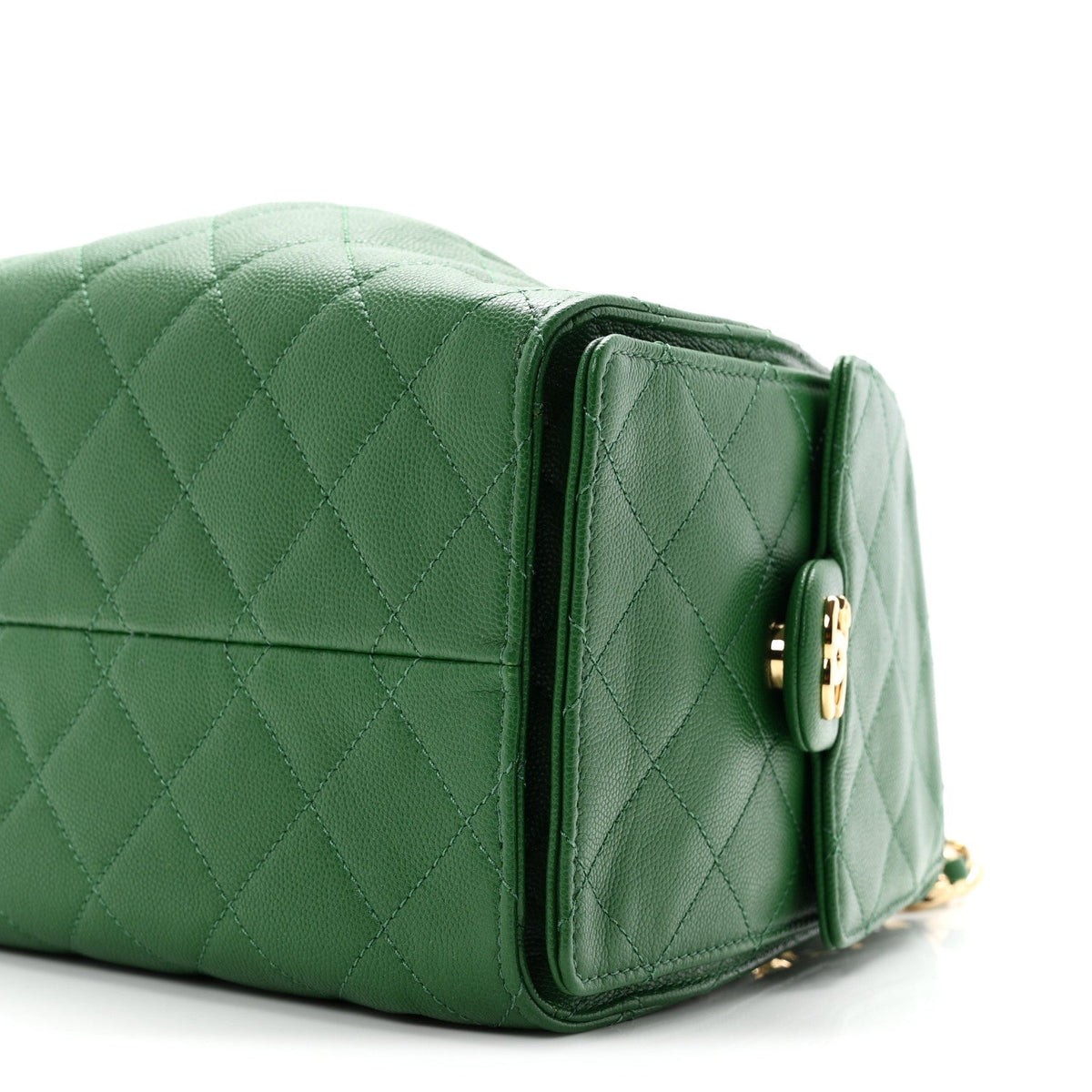 Caviar Quilted Small Chanel 25 Handbag Green