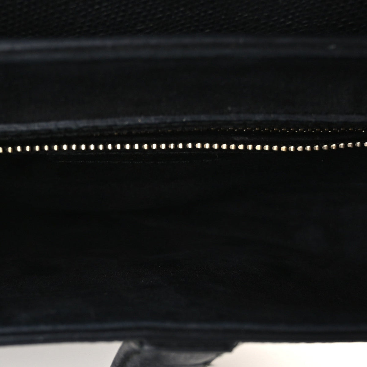 Grained Calfskin Saddle Bag Black