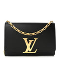 Calfskin Chain Louise MM Black