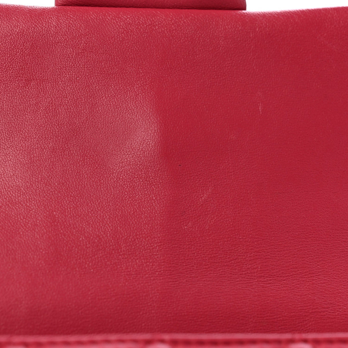 Lambskin Quilted Mini Rectangular Flap Dark Pink