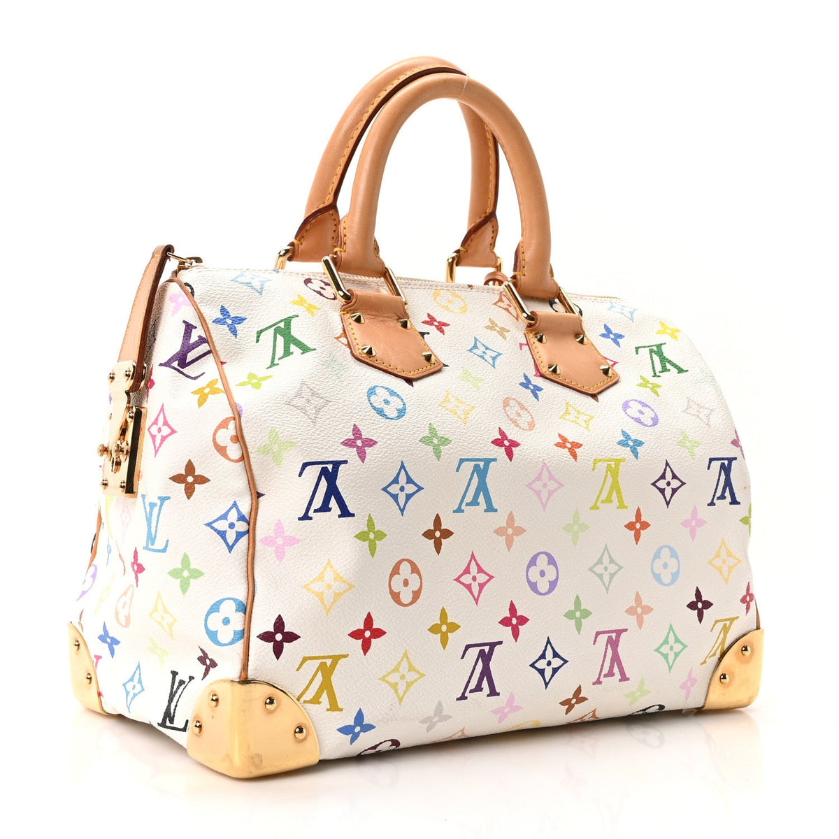 Monogram Multicolor Speedy 30 White