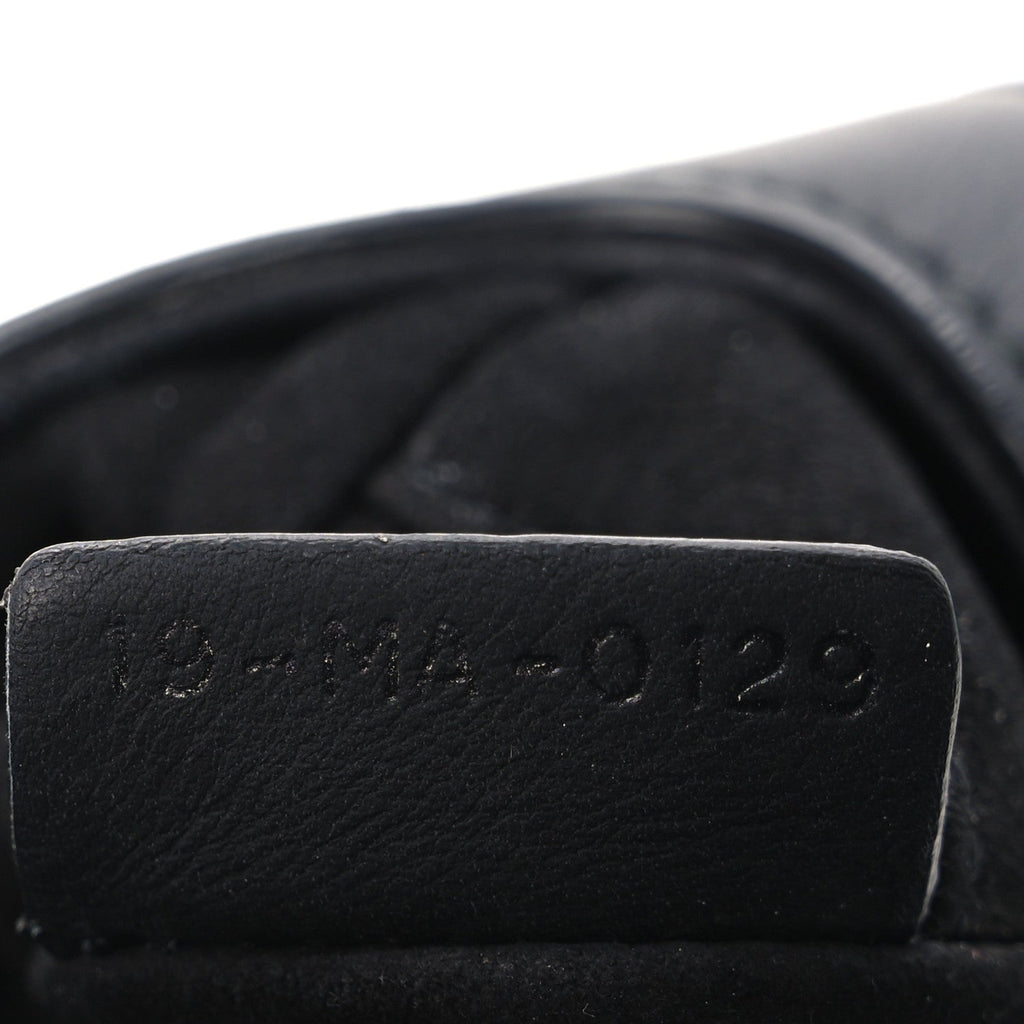 Ultra Matte Calfskin Mini Saddle Bag Black