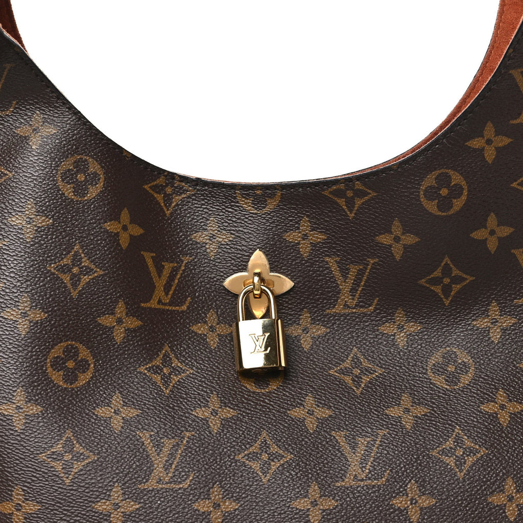 Monogram Flower Hobo Caramel