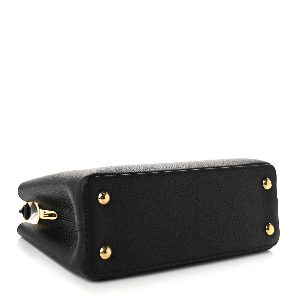 Taurillon Capucines MM Black Rose Berlingot