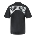 Balenciaga Hand Drawn T-shirt Faded Black White