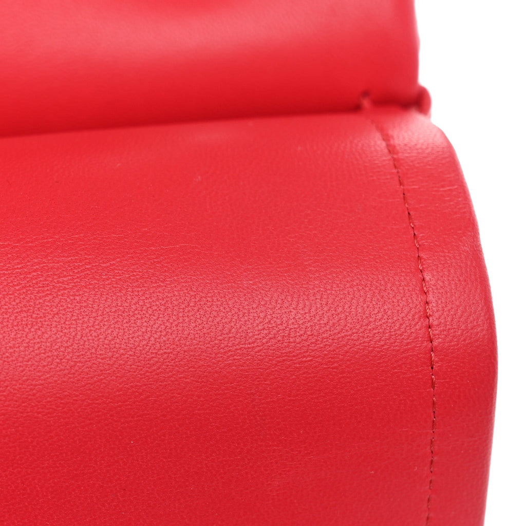 Lambskin Quilted Jumbo Double Flap Dark Pink