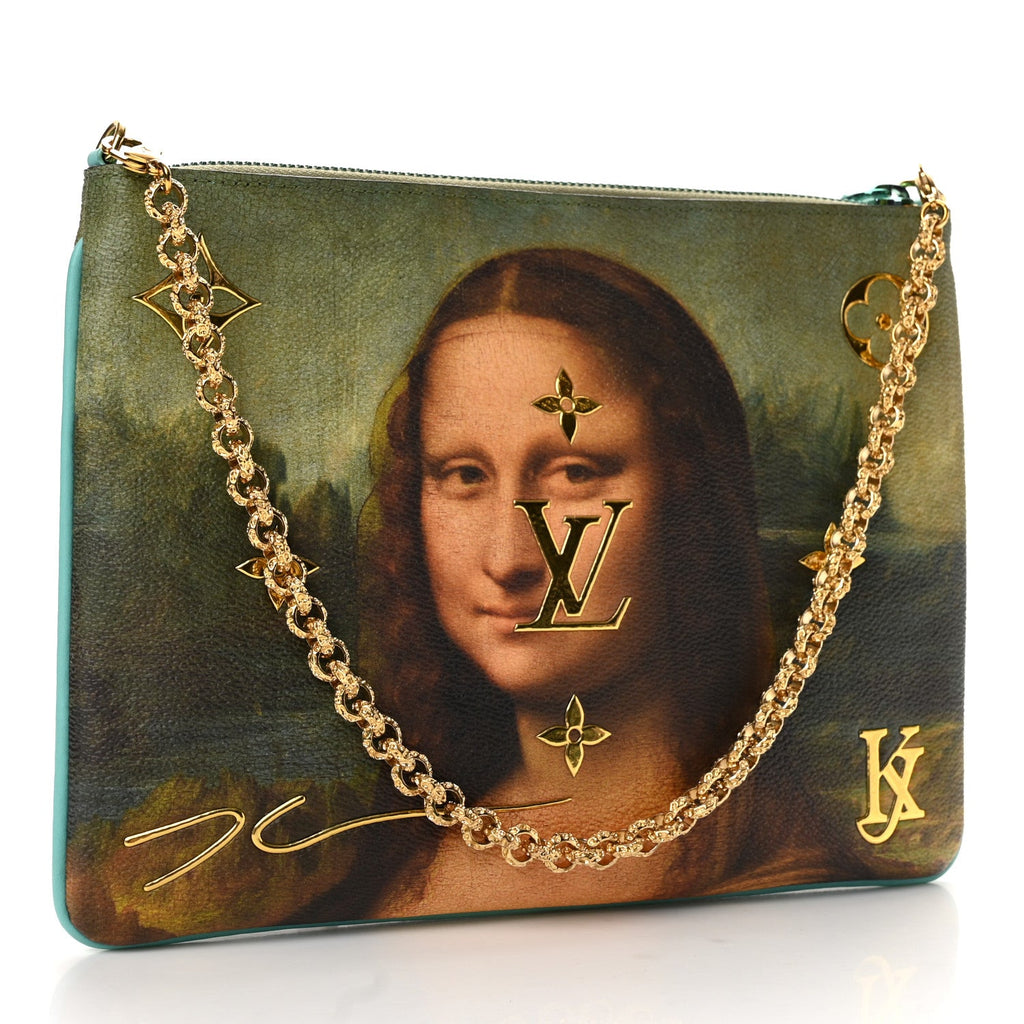 Masters Da Vinci Pochette Clutch Vert D'eau