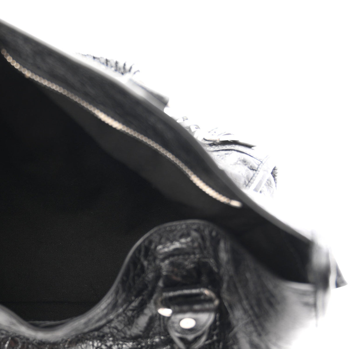 Agneau Arena Silver Hardware Medium Le City Black