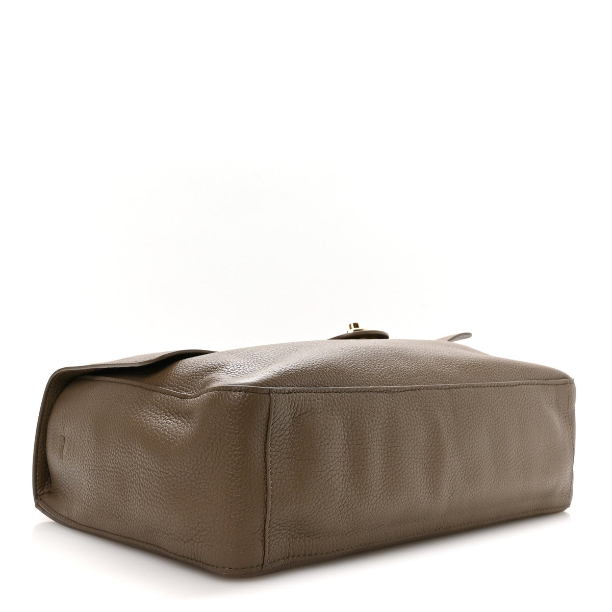 Grained Calfskin Souplissimo Maxi Flap Light Brown