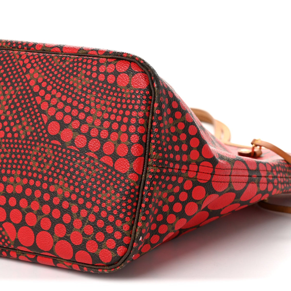 Monogram Kusama Waves Neverfull MM Red
