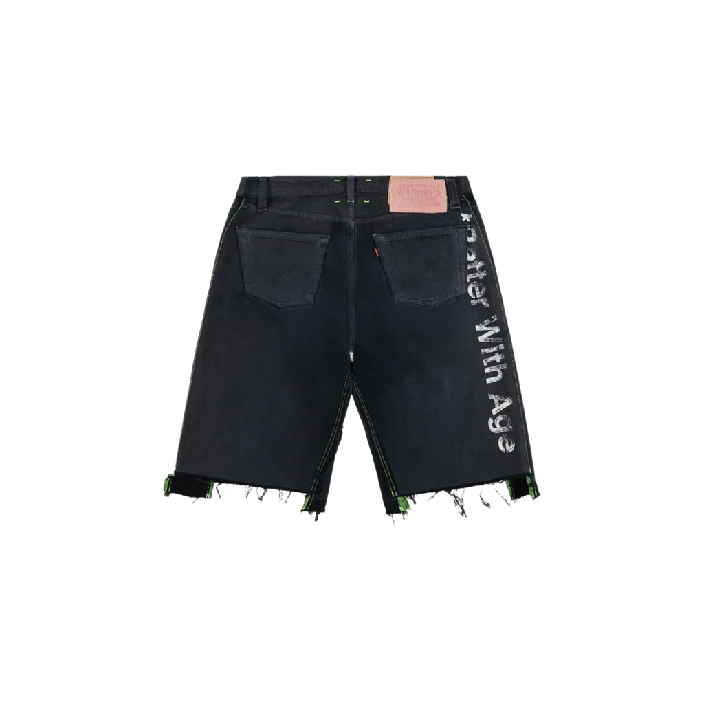 Better With Age Monroe Triple Wide Denim Shorts Black