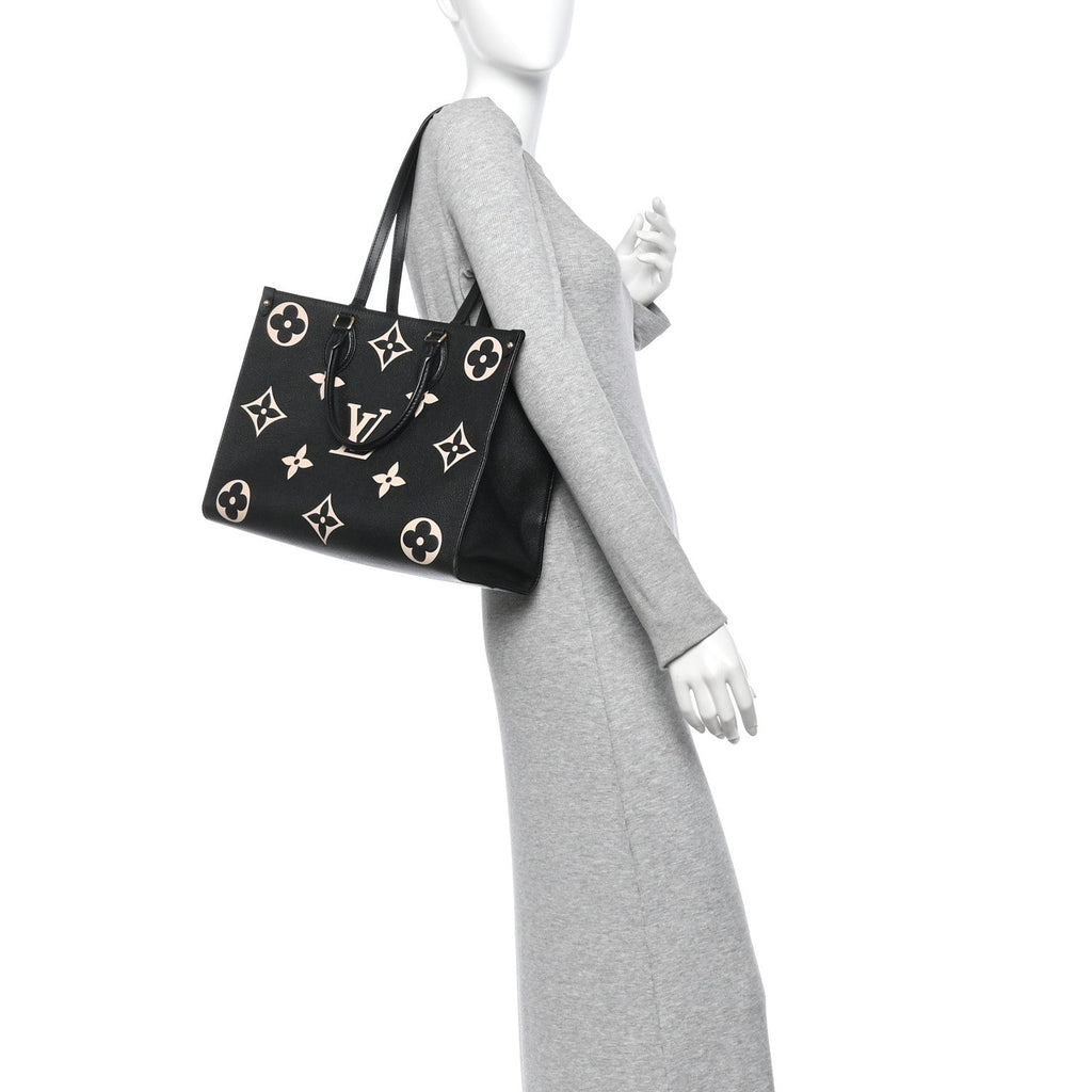 Empreinte Monogram Giant Onthego MM Black Beige