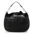 Lambskin Cannage Large Dior Soft Hobo Black