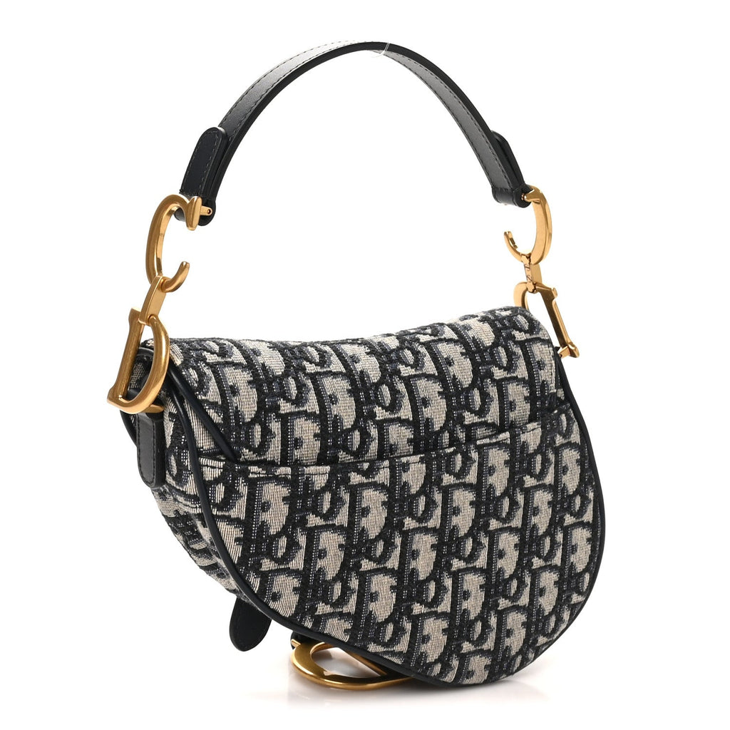 Oblique Mini Saddle Bag Blue