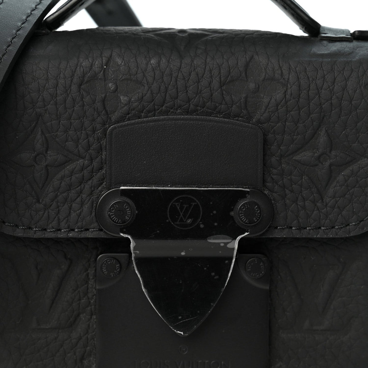 Taurillon Monogram Pico S Lock Ultra Black