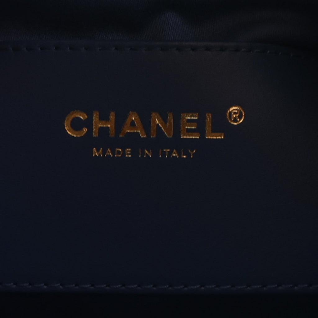 Washed Denim Quilted Small Chanel 25 Handbag Blue