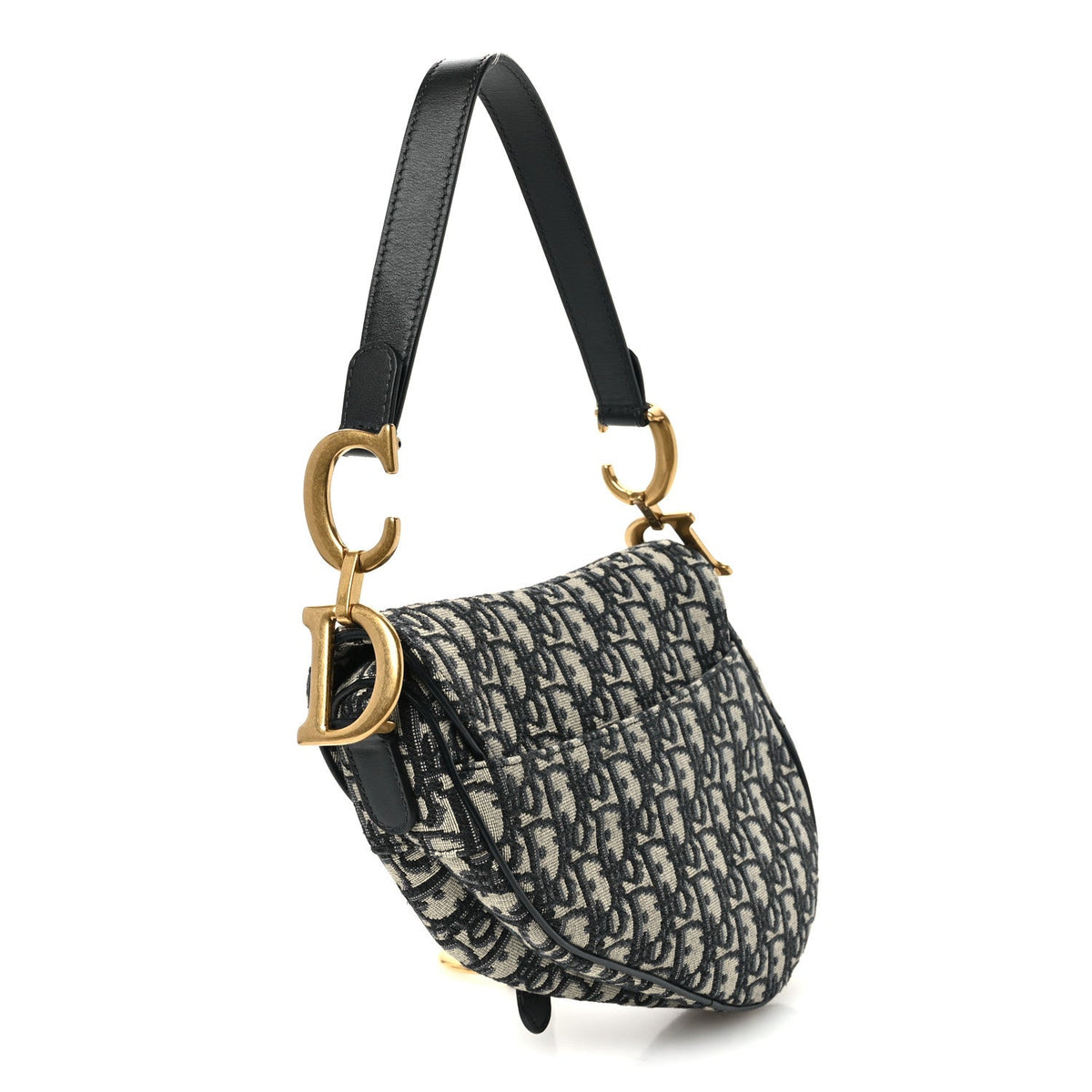 Oblique Saddle Bag Blue