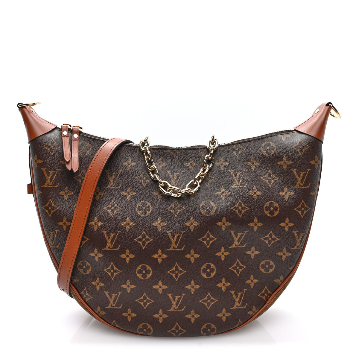 Reverse Monogram Loop Hobo
