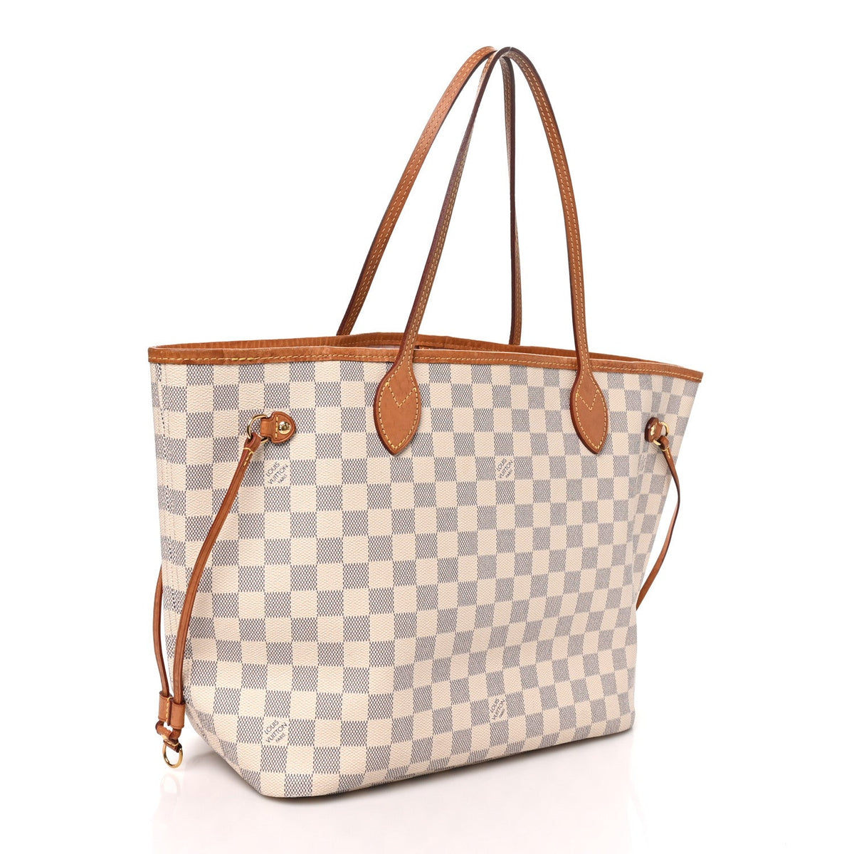 Damier Azur Neo Neverfull MM Rose Ballerine