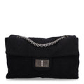 Wool Quilted XXL Reissue Flap Black