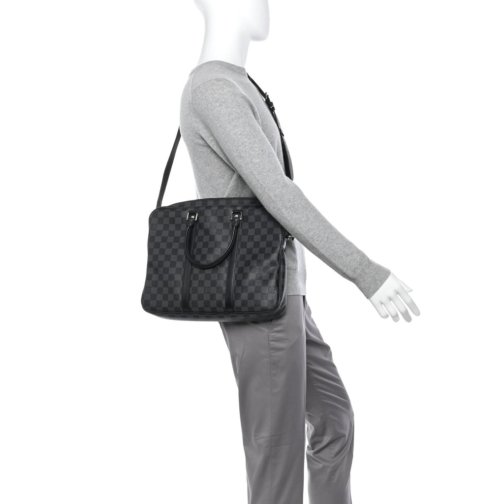 Damier Graphite Porte Documents Voyage PM