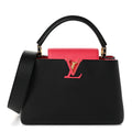 Taurillon Capucines MM Black Rose Berlingot