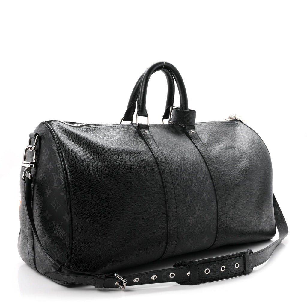 Taiga Monogram Eclipse Keepall Bandouliere 50 Black