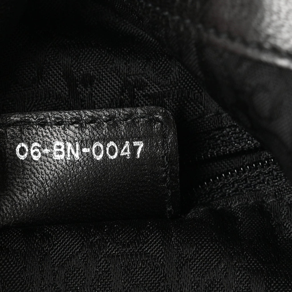 Lambskin Cannage Large Dior Soft Hobo Black