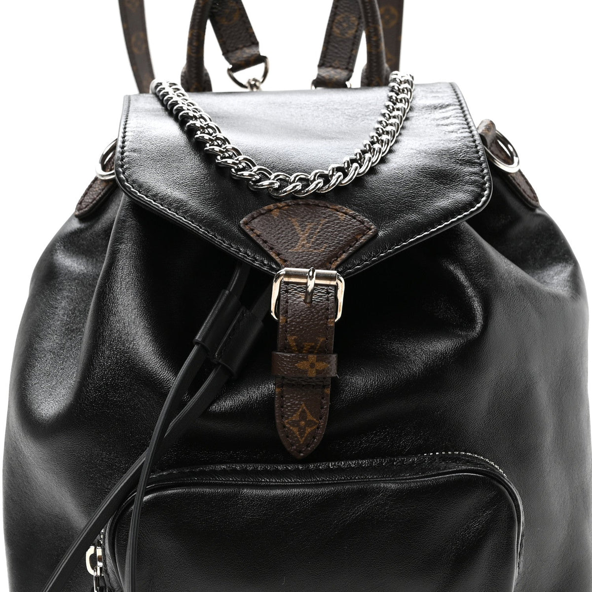 Lambskin Monogram Montsouris Vibe PM Black