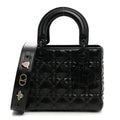Calfskin Cannage Diamond Small My ABCDior Lady Dior Black