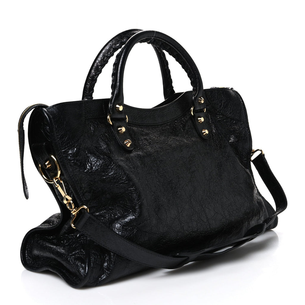 Agneau Classic Gold Hardware City Black