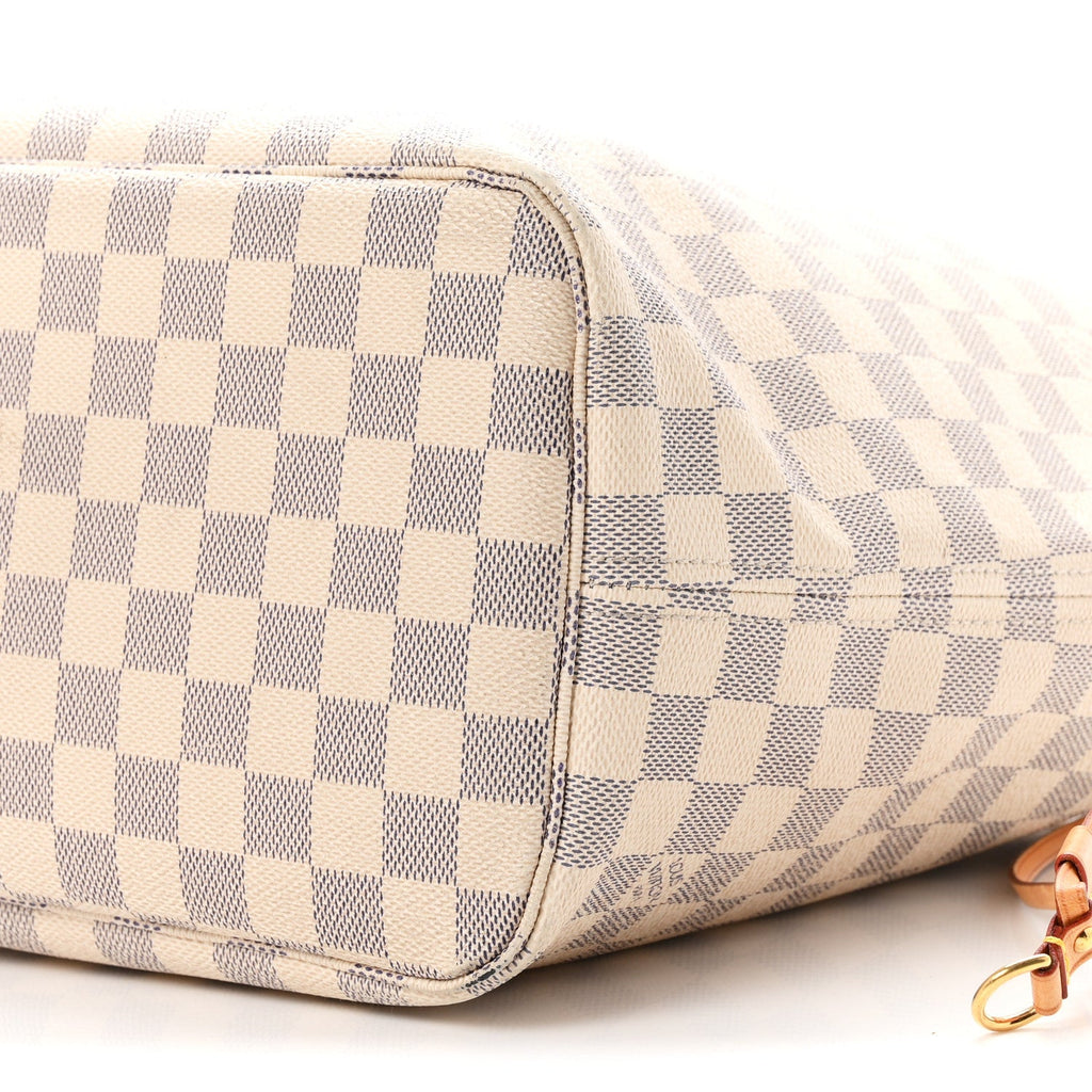 Damier Azur Neo Neverfull MM Rose Ballerine