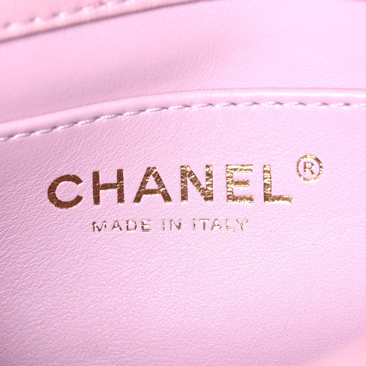 Lambskin Quilted Pearl Small Flap Lilac