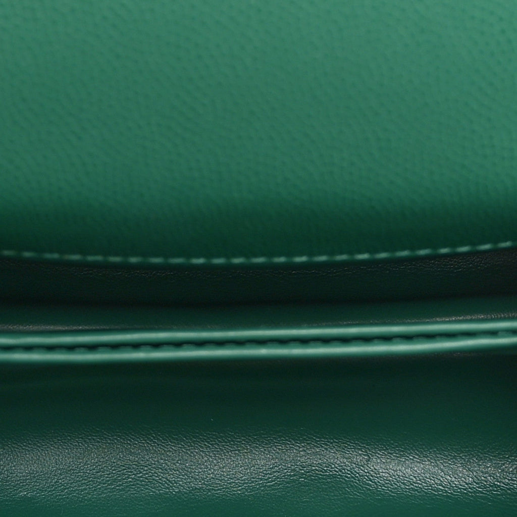 Caviar Quilted Extra Mini Coco Handle Flap Green