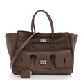 Smooth Calfskin Small Bel Air Carry All Bag Taupe
