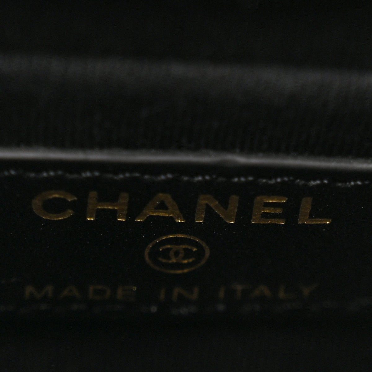 Denim Quilted Double You Mini Flap Black Golden