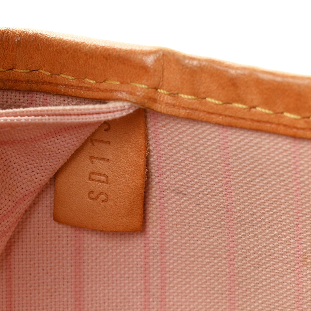 Damier Azur Neo Neverfull MM Rose Ballerine