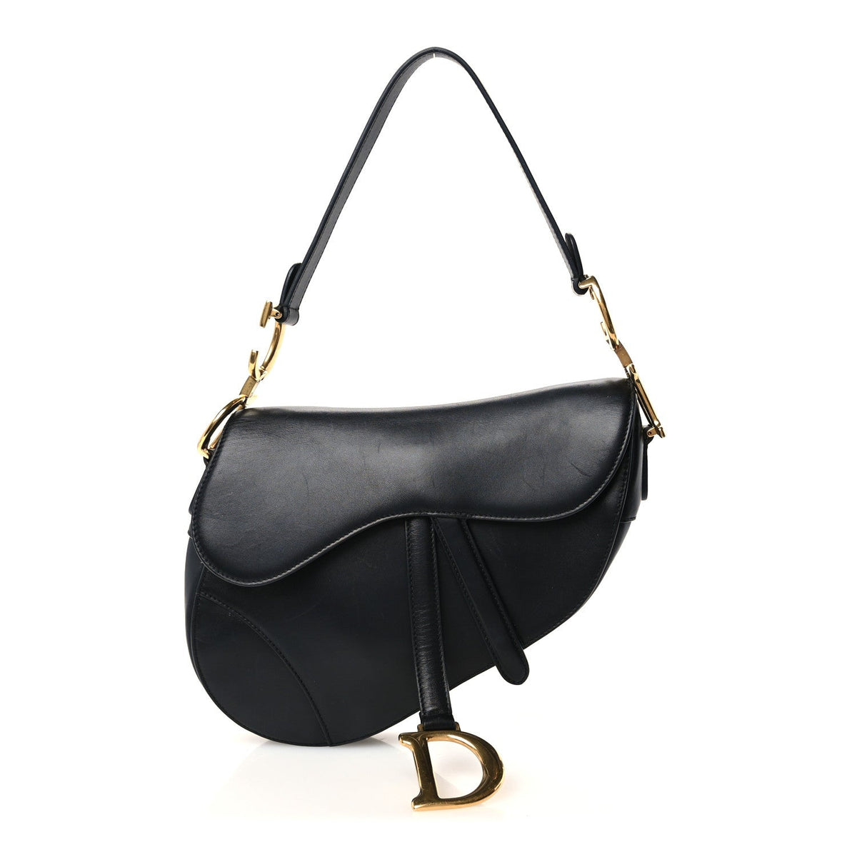 Calfskin Saddle Bag Black