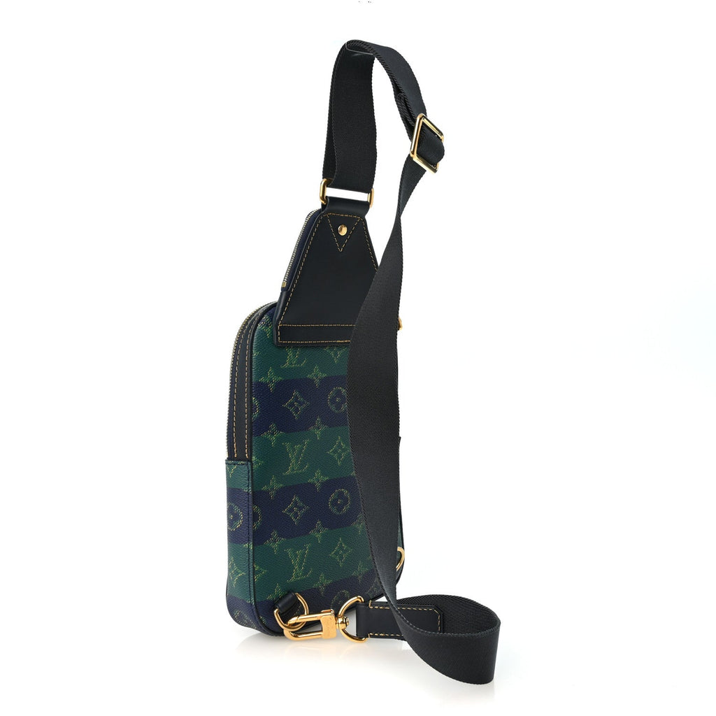Monogram Heritage Avenue Slingbag PM Blue Stripes