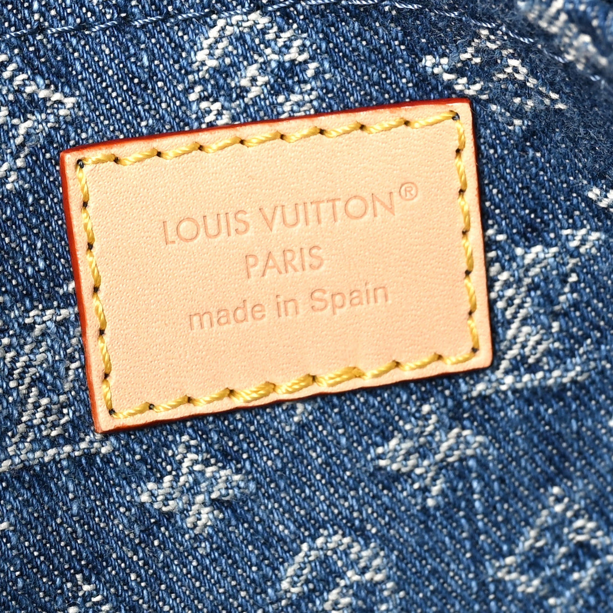 Monogram Denim Speedy Soft 30 Blue